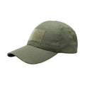 forest green tactical ball cap with velcro patches