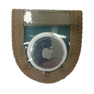 apple airtag holder with turquoise fabric