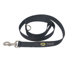 dog leash black 48 inch nickel snap