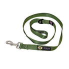 dog leash green 48 inch nickel snap