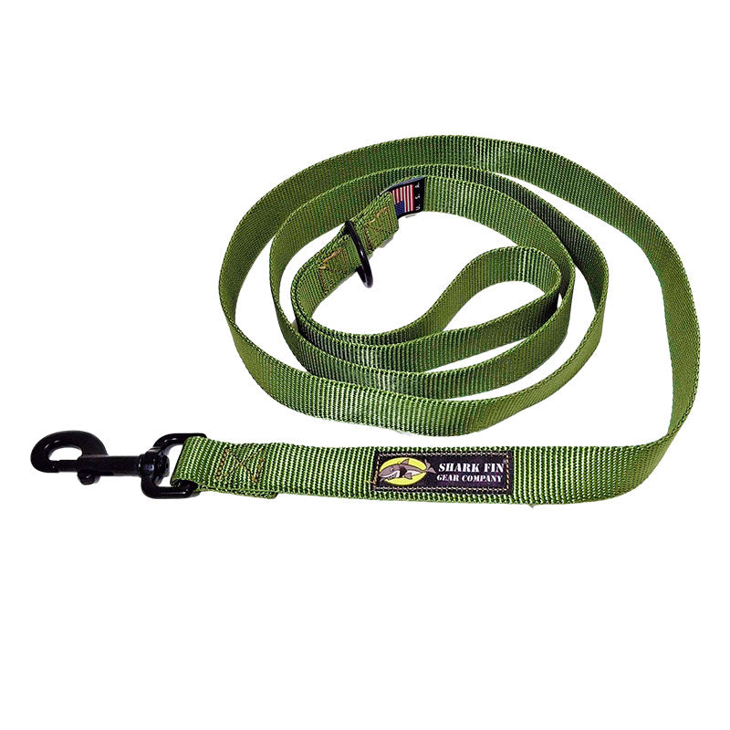 dog leash green 72 inch black snap