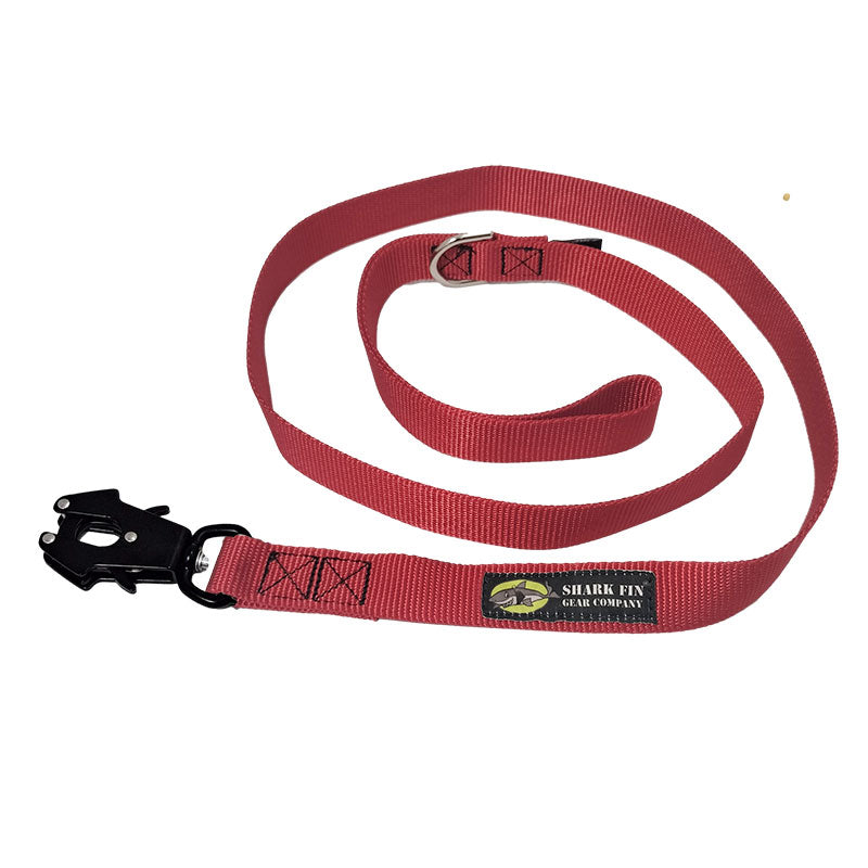 dog leash red 48 inch frog clip snap