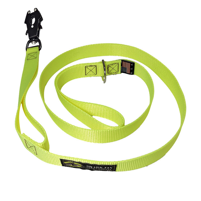 dog leash yellow 48 inch frog clip snap