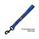 handy leash blue 12  inch  black snap