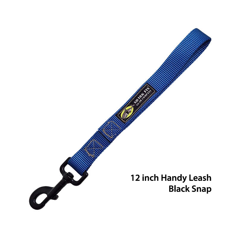 handy leash blue 12  inch  black snap
