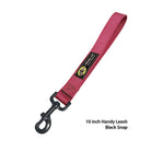 handy leash magenta 10 inch black snap