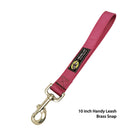 handy leash magenta 10  inch  brass snap