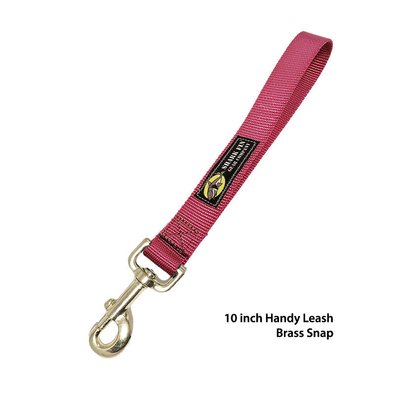 handy leash magenta 10  inch  brass snap