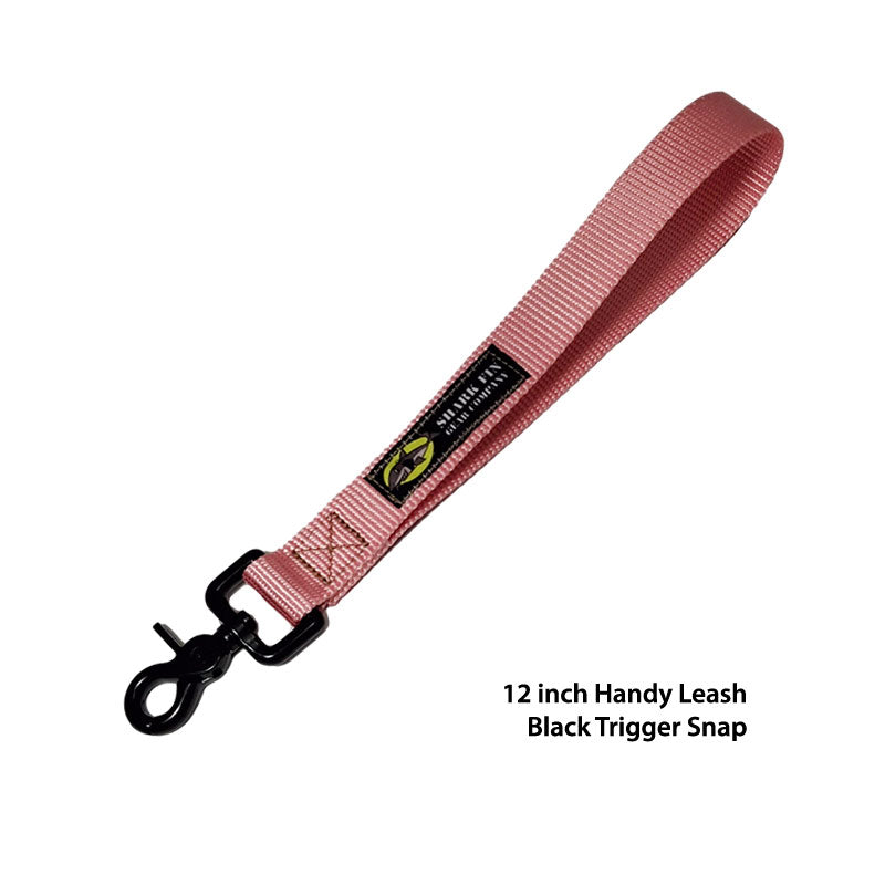 handy leash pink 12 inch black trigger snap