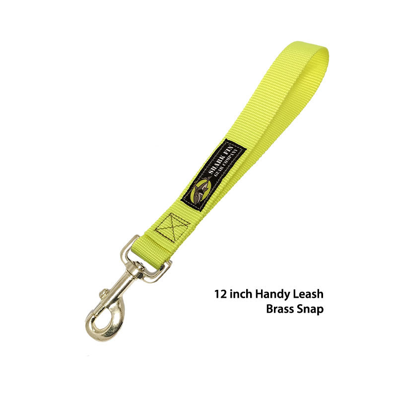 handy leash yellow 12 inch brass snap