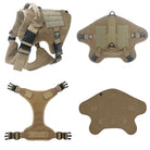large tactical dog harness coyote with nexus buckles