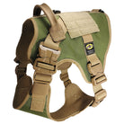 large tactical dog harness forest green with gt cobra buckle