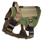 large tactical dog harness green with nexus buckles