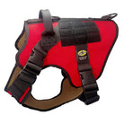 Large Tactical Dog Harness Chili Pepper Red with Nexus Buckles