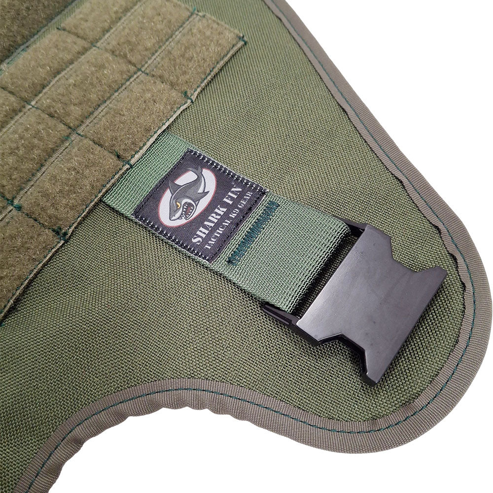 large tactical k9 harness od green zinc buckles