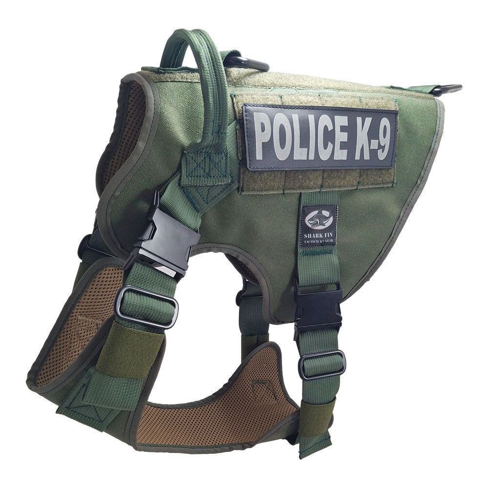 OD Green police K-9 vest  (POLICE K-9 patch not included)