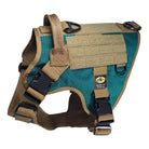 large tactical dog harness arizona turquoise with nexus buckles