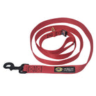 dog leash red 72 inch black snap