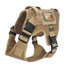 medium tactical k9 harness coyote brown with nexus buckles