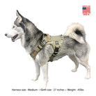 medium tactical dog harness ocp camo with nexus buckles