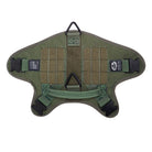 medium tactical k9 harness back od green zinc buckles
