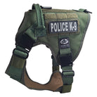 OD Green police K-9 vest  (POLICE K-9 patch not included)