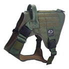 medium tactical k9 harness od green zinc buckles