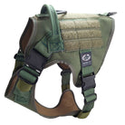 medium tactical k9 harness od green zinc buckles