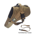 No Pull Dog Harness with strap included, easy on medium brown