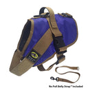 No Pull Dog Harness with strap included, easy on medium purple