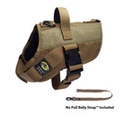 No Pull Dog Harness with strap included, easy on small brown