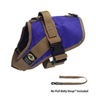 No Pull Dog Harness with strap included, easy on small purple