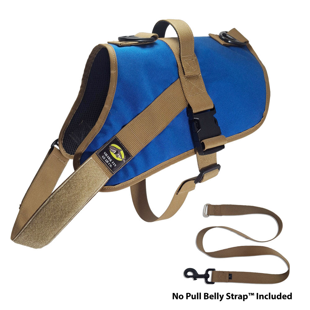 No Pull Dog Harness with strap included, easy on xl blue