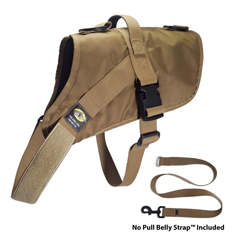 No Pull Dog Harness with strap included, easy on xl brown
