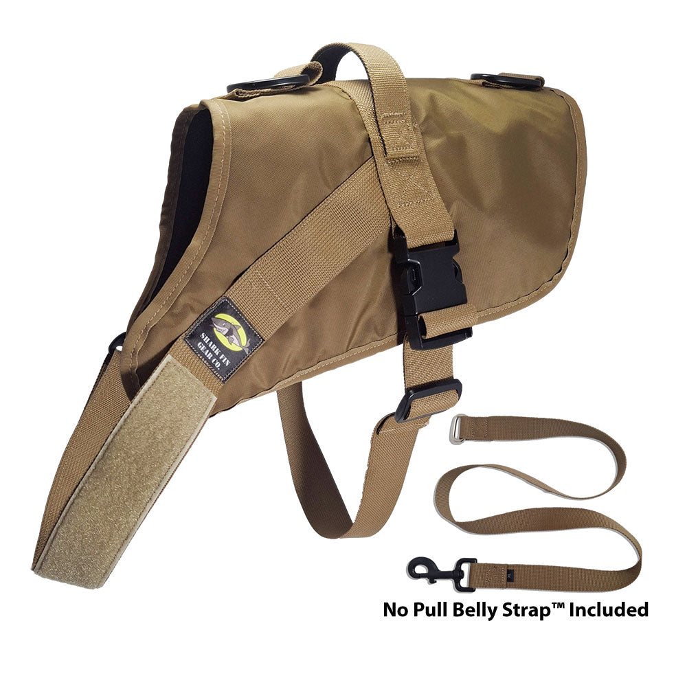 No Pull Dog Harness with strap included, easy on xl brown