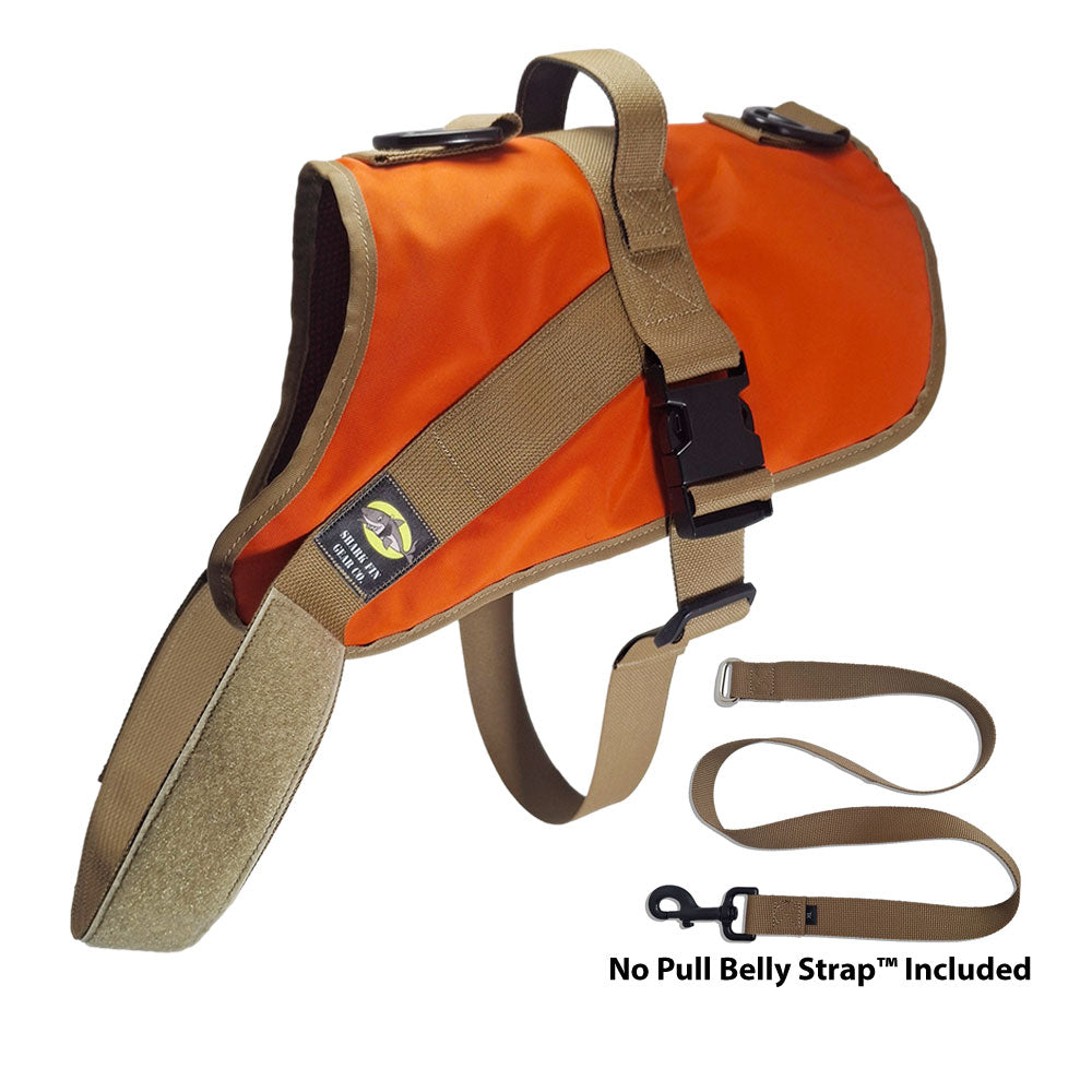 No Pull Dog Harness with strap included, easy on xl orange