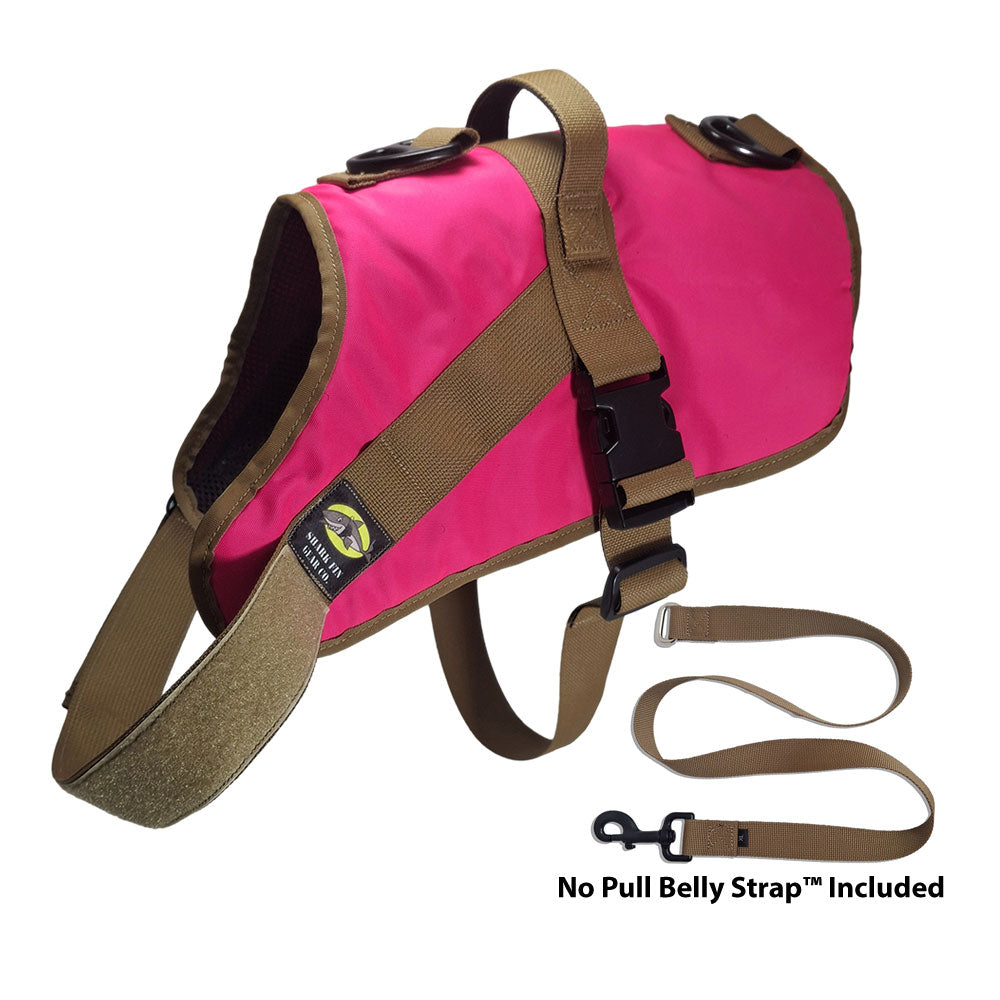 No Pull Dog Harness with strap included, easy on xl pink