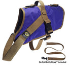 No Pull Dog Harness with strap included, easy on xl purple