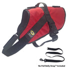 No Pull Dog Harness with strap included, easy on xl red