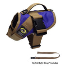 No Pull Dog Harness with strap included, easy on xs purple