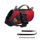 No Pull Dog Harness with strap included, easy on xs red