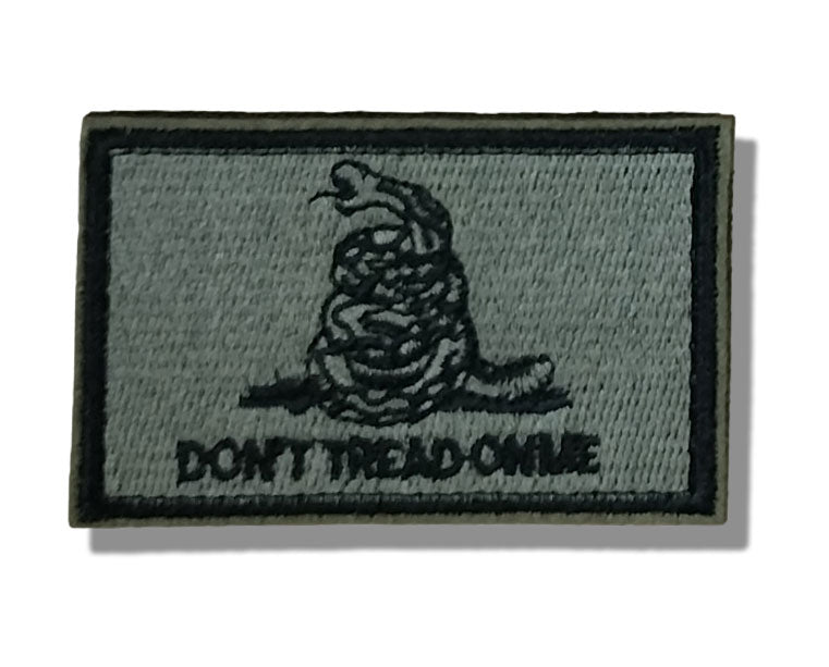 patriotic velcro patch for tactical dog harness don't tread on me sage