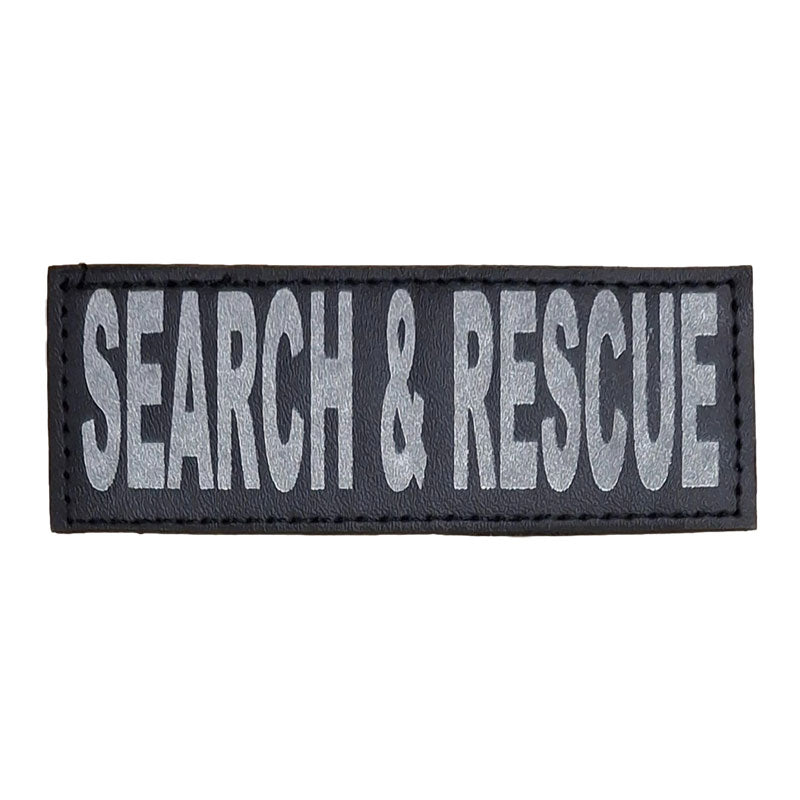 search and rescue reflective patch 4.5x2 inch