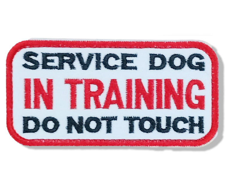 service dog velcro patch in training do not touch