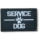 service dog velcro patch paw black