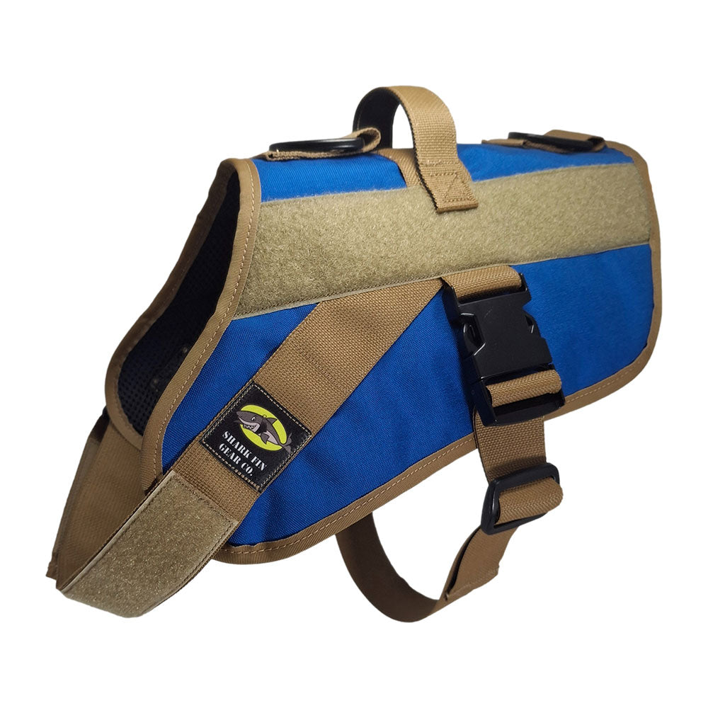 service dog vest large color blue