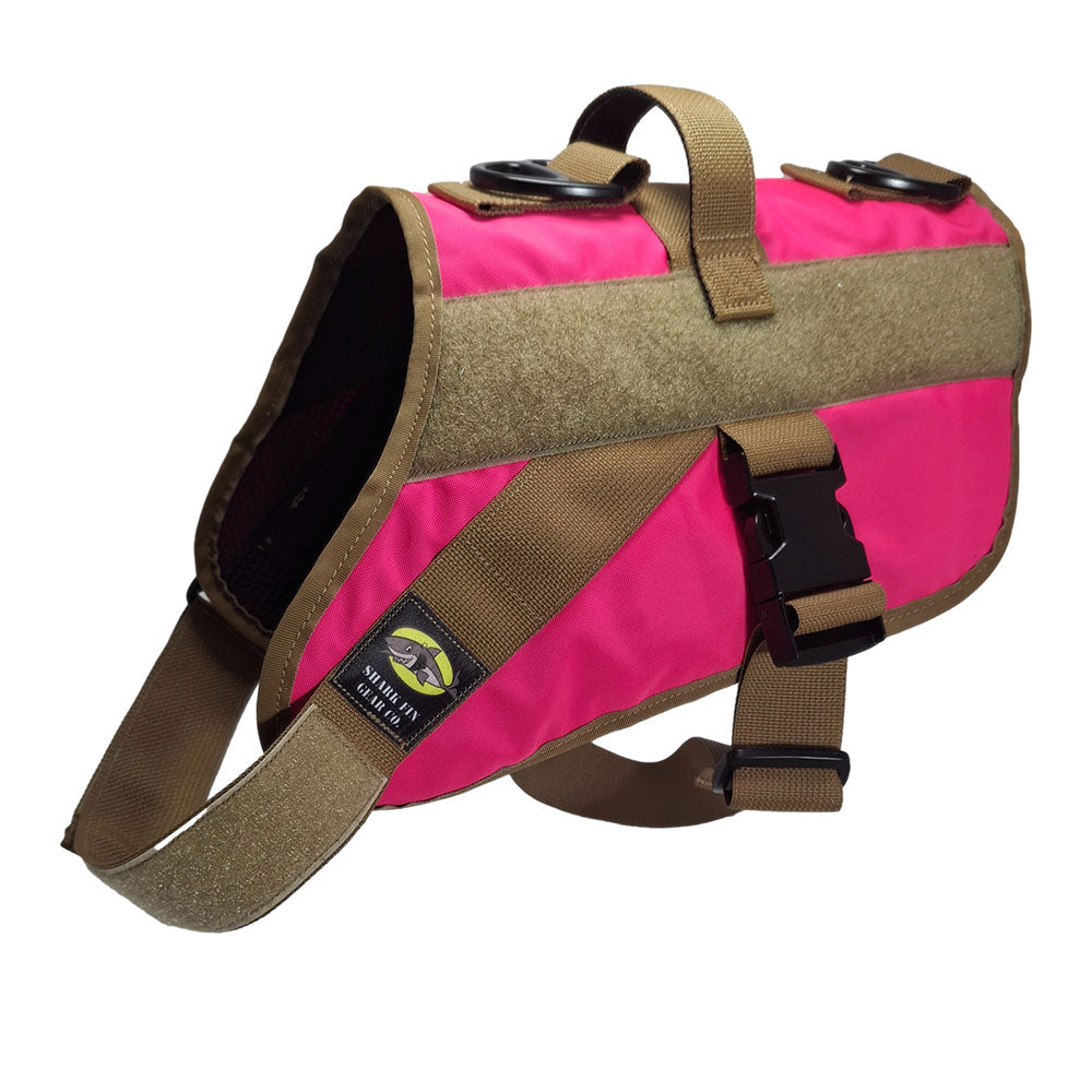service dog vest large color pink