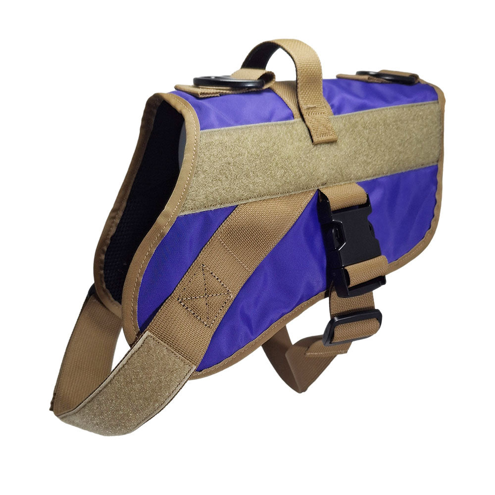 service dog vest large color purple