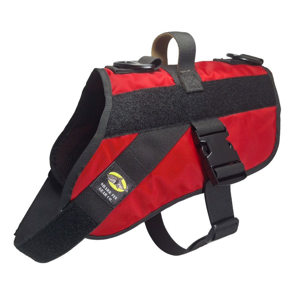 service dog vest large color red 