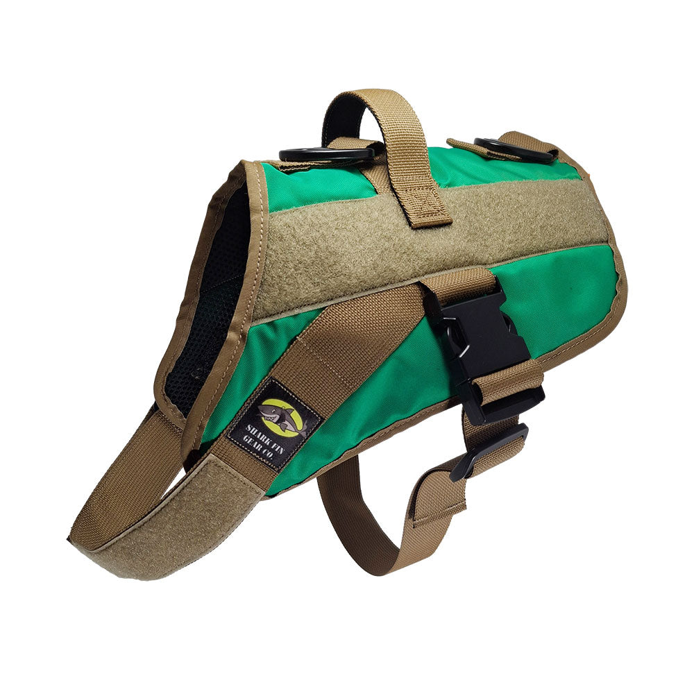 service dog vest medium color green